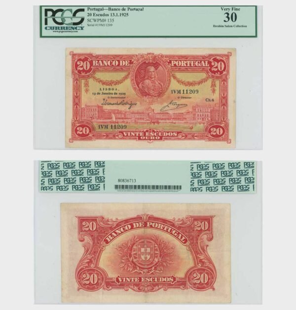 1925 - 20 Escudos - Ch.4 - PCGS