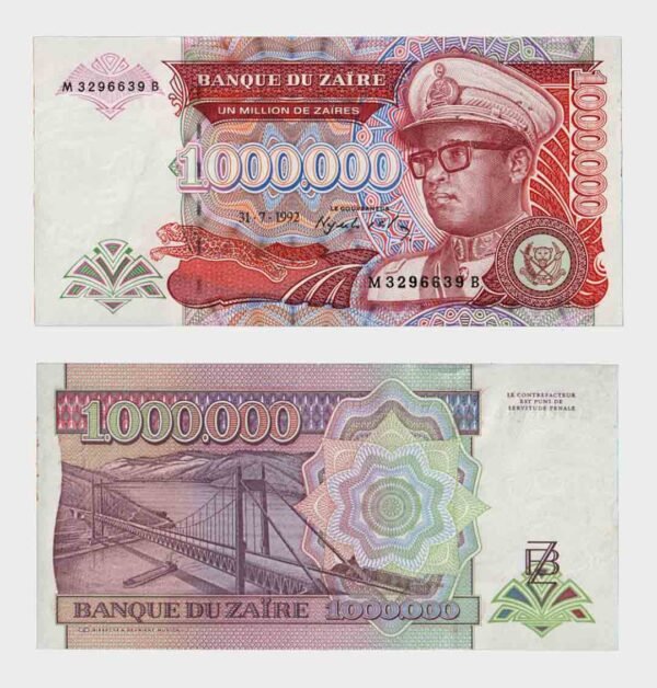 1992 - 1.000.000 Zaires