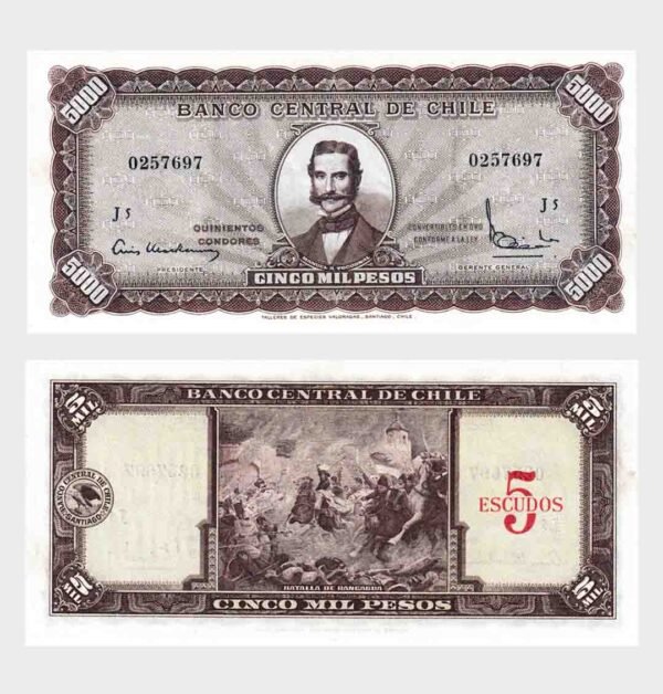 1961 - 5000 Pesos / 5 Escudos