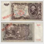 1950 - 20 Schilling - MUSTER