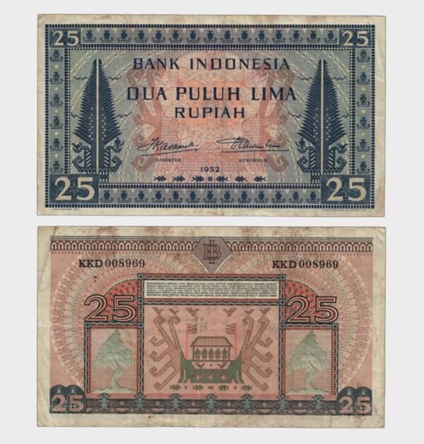 1952 - 25 Rupiah