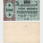 1915 - 5 Kronen - ERROR
