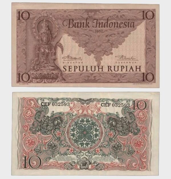 1952 - 10 Rupiah