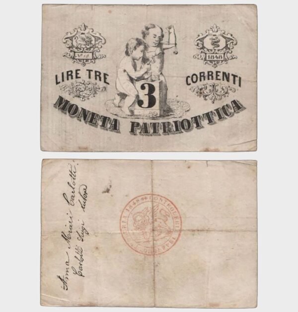 1848 - 3 Lire