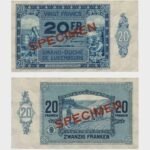 1929 - 20 Francs - SPECIMEN
