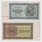 1945 - 2000 Korun - SPECIMEN