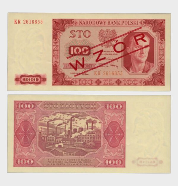 1948 - 100 Zlotych - WZÓR