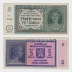 1940 - 5 Korun - SPECIMEN