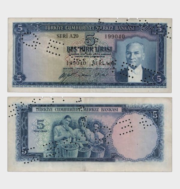 1952 - 5 Lira - GECMEZ