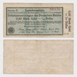 1923 - 0.42 Mark Gold = 1/10 Dollar