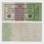 1923 - 0.42 Mark Gold = 1/10 Dollar