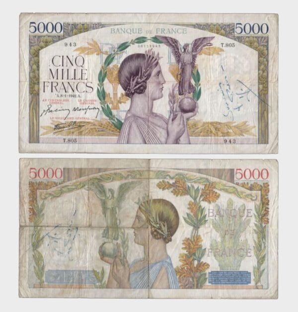 1942 - 5000 Francs