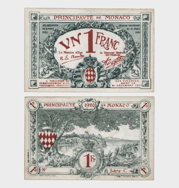 1920 - 1 Franc - ERROR