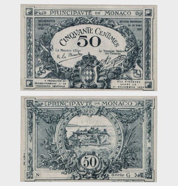 1920 - 50 Centimes - ERROR