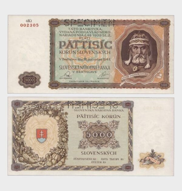 1944 - 5000 Korun - SPECIMEN