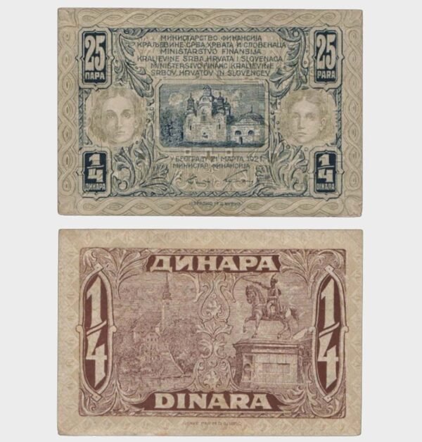 1921 - 1/4 Dinara