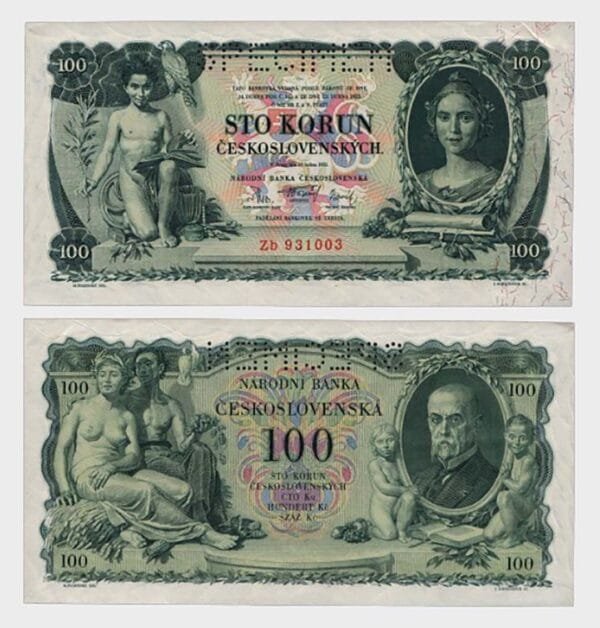 1931 - 100 Korun - SPECIMEN