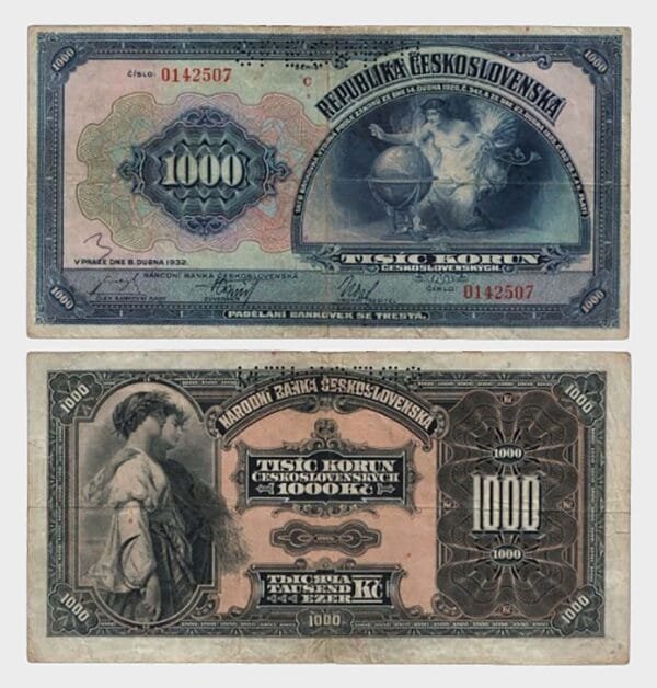 1932 - 1000 Korun - SPECIMEN