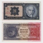 1926 - 20 Korun - SPECIMEN