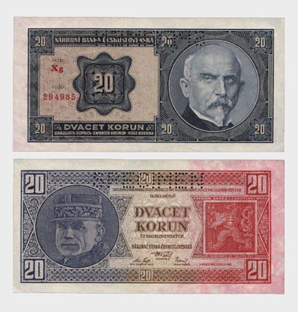 1926 - 20 Korun - SPECIMEN