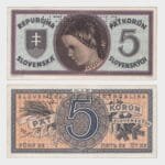 1945 - 5 Korun - SPECIMEN