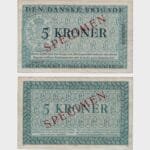 1947 - 5 Kroner - SPECIMEN
