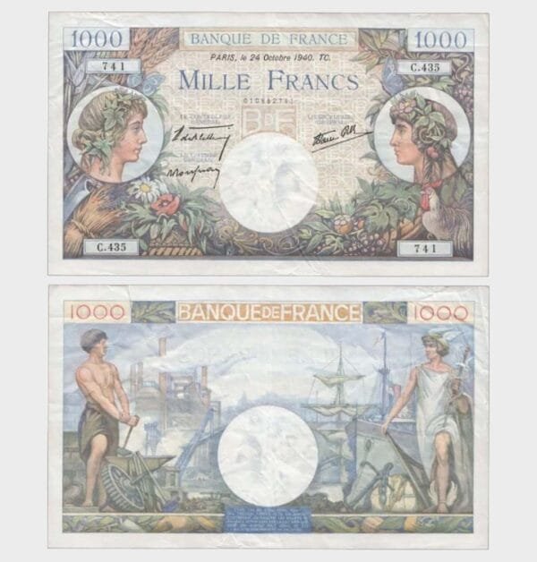 1940 - 1000 Francs