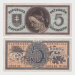 1945 - 5 Korun - SPECIMEN