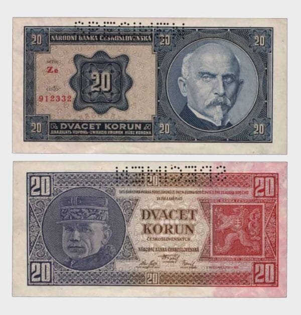 1926 - 20 Korun - SPECIMEN
