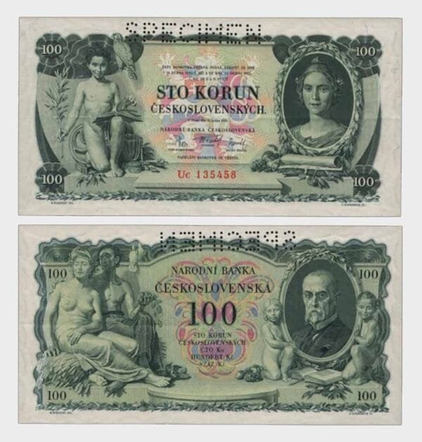 1931 - 100 Korun - SPECIMEN