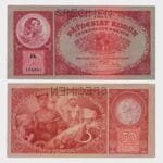 1929 - 50 Korun - SPECIMEN