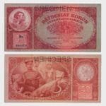 1929 - 50 Korun - SPECIMEN