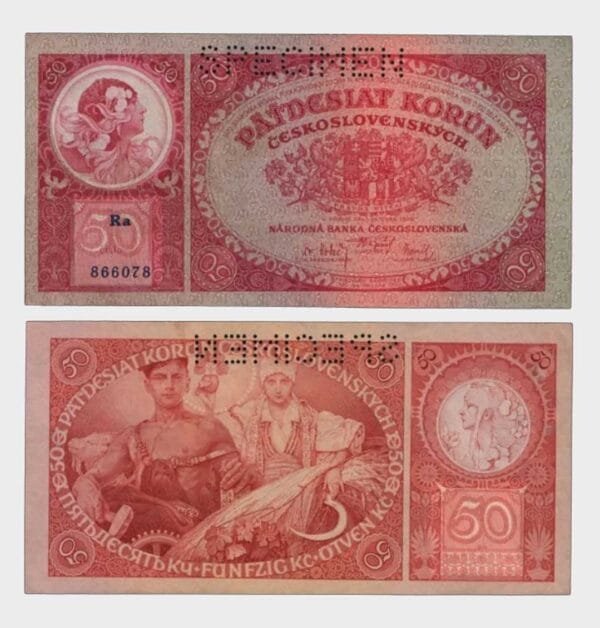 1929 - 50 Korun - SPECIMEN