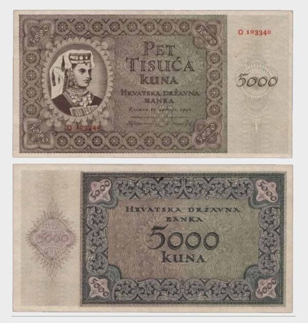 1943 - 5000 Kuna