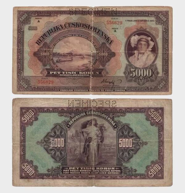 1920 - 5000 Korun - SPECIMEN