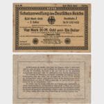 1923 - 4.20 Mark Gold = 1 Dollar