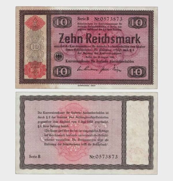 1934 - 10 Reichsmark