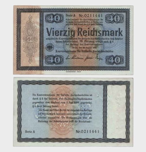 1933 - 40 Reichsmark