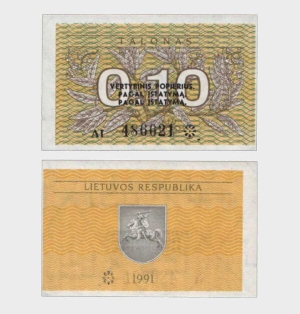 1991 - 0.10 Talonas