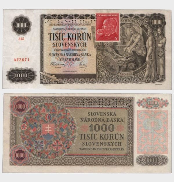 1940 (1945) - 1000 Korun - SPECIMEN