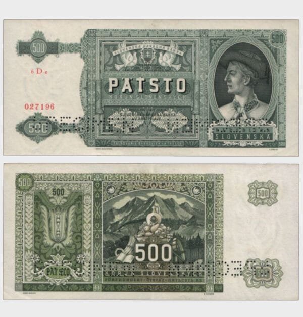 1941 - 500 Korun - 2x SPECIMEN