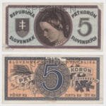 1945 - 5 Korun - SPECIMEN