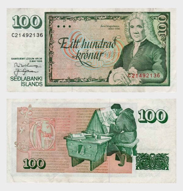 1986 - 100 Kronur