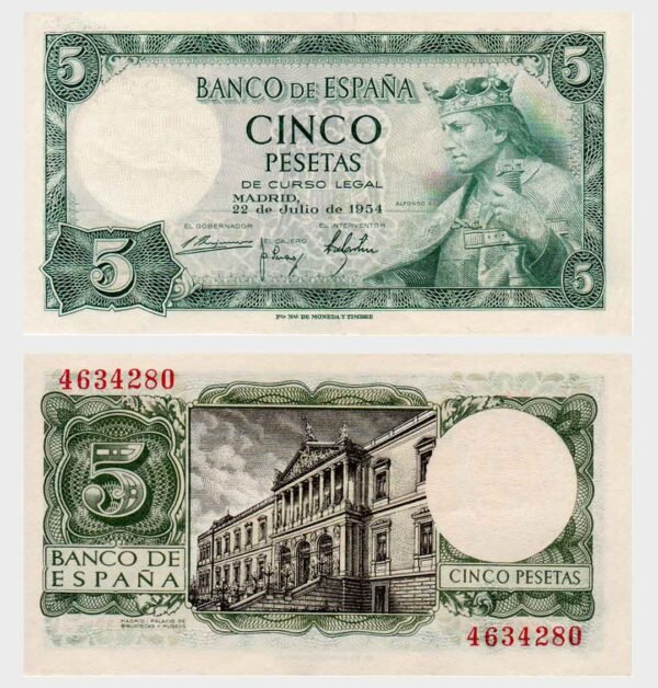 1954 - 5 Pesetas