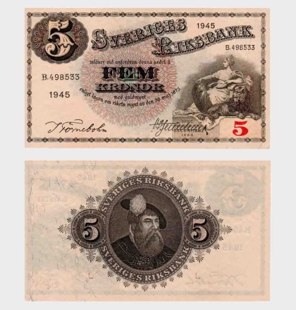 1945 - 5 Kronor