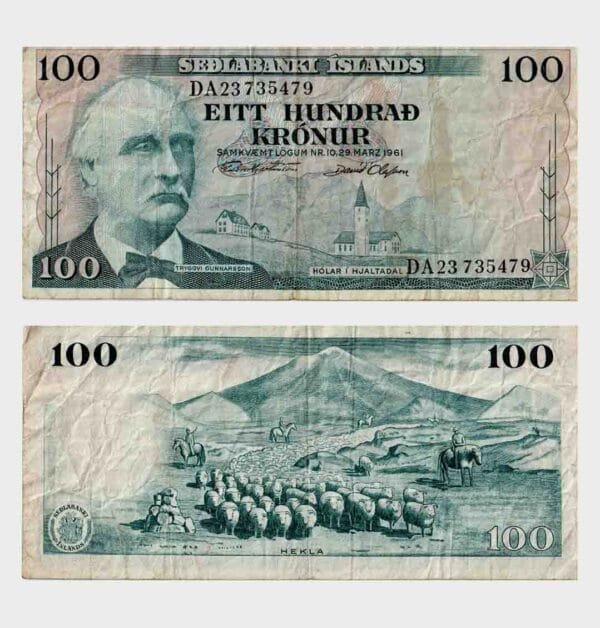 1961 - 100 Kronur