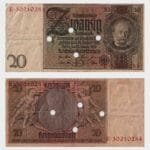 1929 - 20 Reichsmark - B/E