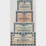 1936 - 1,2,5,10 Pessetes