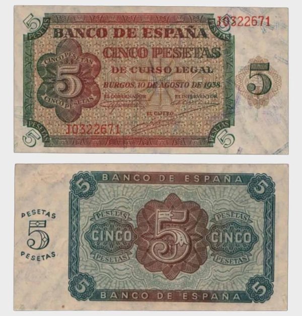1938 - 5 Pesetas