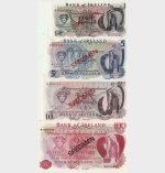 1972 - 1,5,10,100 Pounds - SPECIMEN